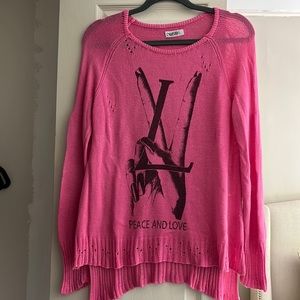 Lauren Moshi distressed sweater